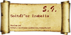 Soltész Izabella névjegykártya